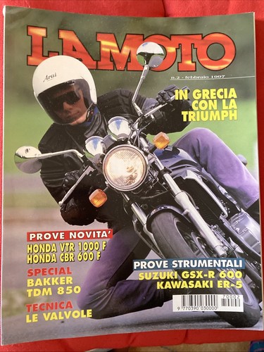Moto febbraio 1997 honda - la,