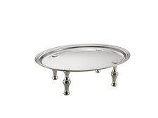 Vassoio ovale placcato argento