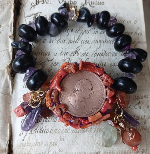 Bracciale moneta giorgio iii - bracciale,