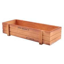 Fioriera in legno vintage vaso