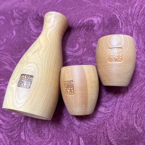 Kiso hinoki sake set tokkuri - kiso,
