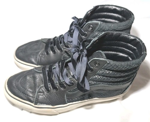 Vans sk8 pelle nera - pelle,