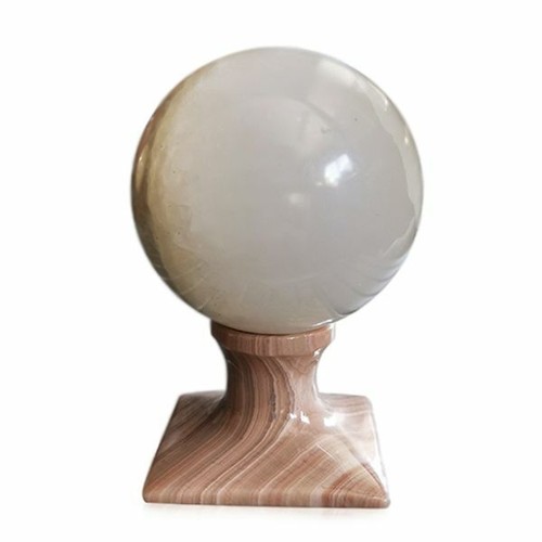 Scultura tavolo sfera onice - tavolo,
