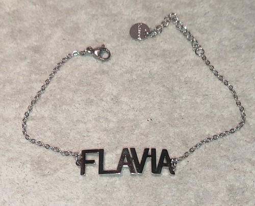 Bracciale con nome flavia - nome, in
