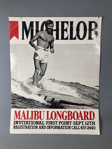 Poster surf malibu longboard - poster,