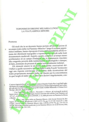 Gottarelli toponimi di - a.,