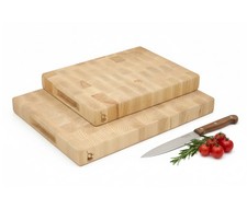 Set di 2 ASSI DA TAGLIO IN FAGIOO resistenti assi da cucina in legno PREMIUM