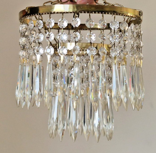 Vintage tier crystal glass - 2,