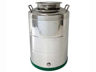 Fusto inox per olio - inox,