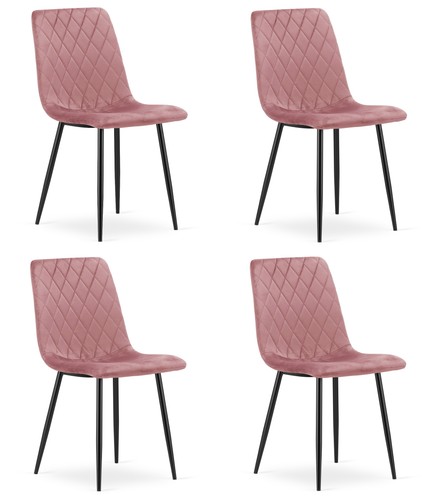 Sedia torino velluto rosa - sedia,