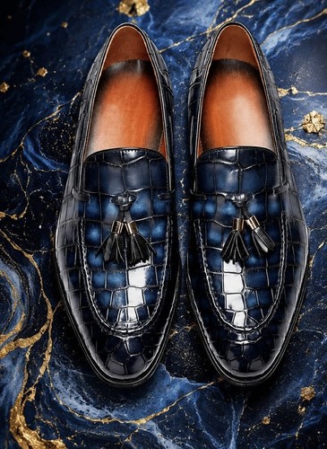 Mocassini uomo lusso - , blu