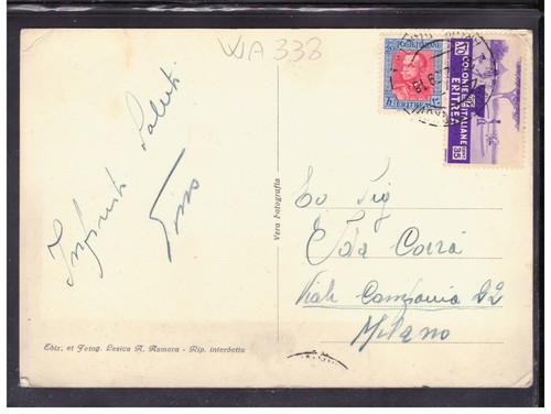 Cartolina colonie africa - cartolina,