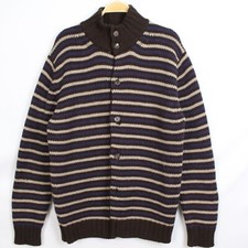 Cardigan Etro in puro cashmere multicolore taglia XXL a righe con colletto