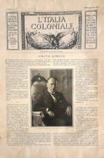 L'ITALIA COLONIALE RIVISTA - AA VV. (Annate, 1929-1931) 