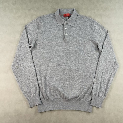 Polo isaia napoli grigia - isaia,