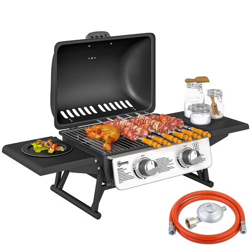 Barbecue gas portatile con 2 - con,
