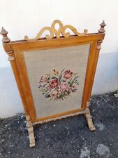 PARAFUOCO COPRICAMINO BAROCCHETTO - A ROCCHETTO - NOCE - TELA RICAMATA -  EMILIA