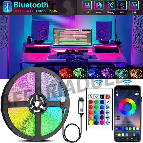 Striscia led adesiva luce rgb - adesiva,