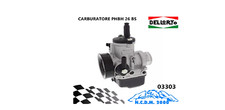 03303 CARBURATORE DELL'ORTO PHBH 26 BS SCOOTER VESPA KART ATTACCO ELASTICO