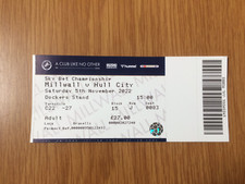 Biglietto Ticket Millwall - Hull City - The Den - 05/11/2022 - Championship