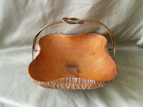Ciotola legno ottone macabo - ciotola,