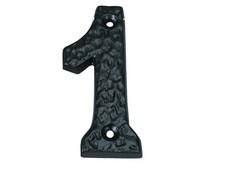 NUMERO CIVICO IN FERRO NERO