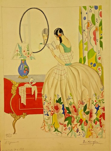 Femme lecture dessin - femme, de
