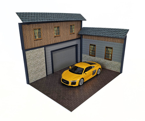 Diorama modellino auto garage