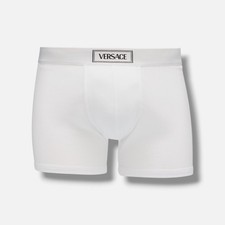 Versace Men's White Ribbed
