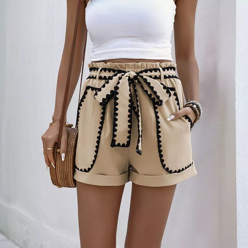 Shorts donna vita alta con - alta,