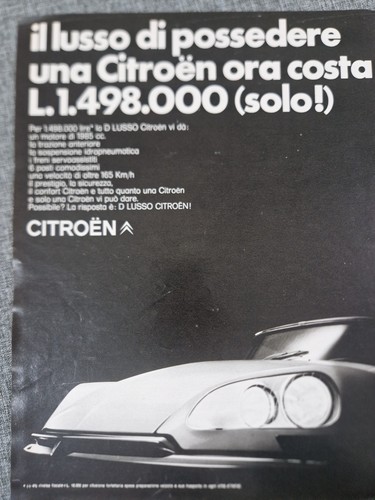 Citroen pubblicita - ds, pubblicita'