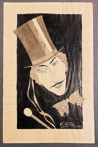 Vintage disegno inchiostro - disegno,