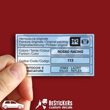 1 Adesivo etichetta vernice