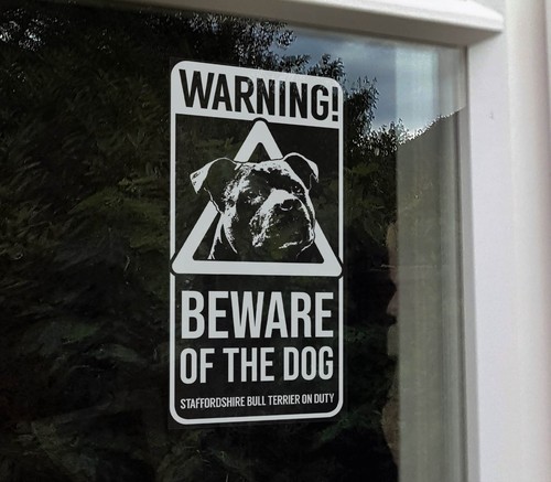 Warning beware the dog - beware,