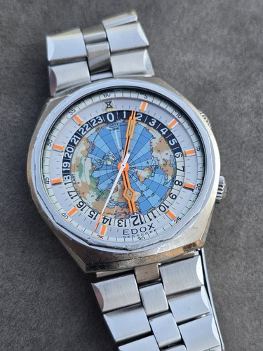 Vintage watch edox - watch, geoscope