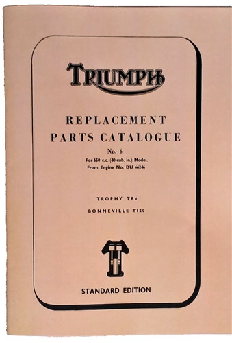 Triumph parts book bonneville - parts,