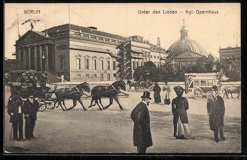 Cartolina berlino unter den - cartolina, berlino,