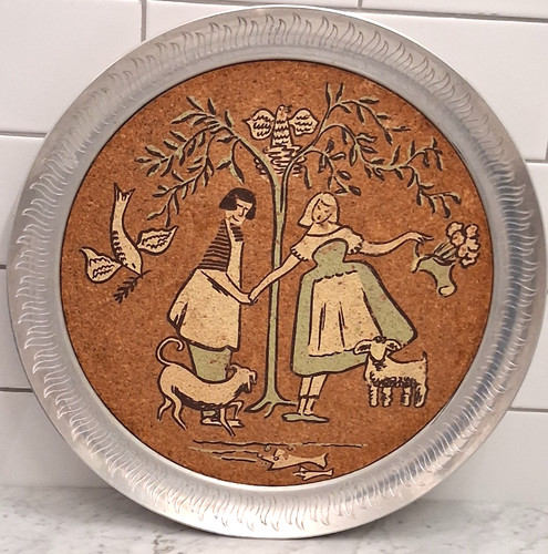 Grande vassoio rotondo - , vintage