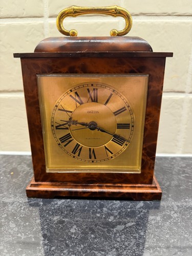Angelus table clock - table, marble