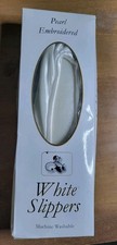 Pantofole ballerine bianche in