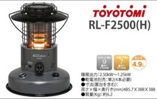 Toyotomi Riscaldatore a Olio a Cherosene RL-F2500 (H) Grigio Scuro Made In Japan Camp Living