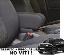 PROMO bracciolo CITROEN C3 AIRCROSS 2021- 2024 tessuto nero REGOLABILE - NO VITI