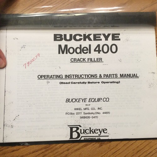 Buckeye 400 manuale - buckeye,
