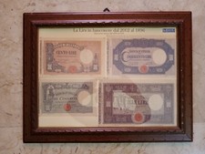 Quadro La Lira In banconote dal 2002 al 1896  Banconote emesse dal 1896 al 1914 