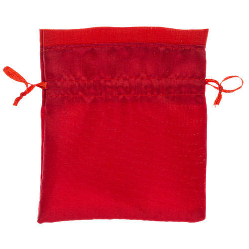 Sacchetto raso rosso - pz, in