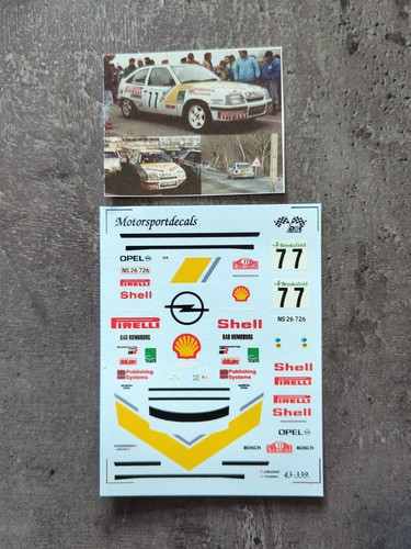 Decalque decal opel kadett gsi - opel,