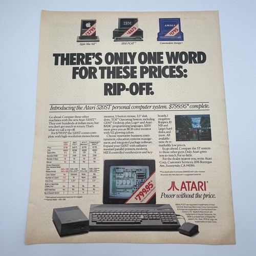 Atari 520st personal computer - atari,