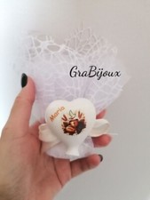 Bomboniera sacchettino comunione bimbo/a calamita palloncino cuore completa