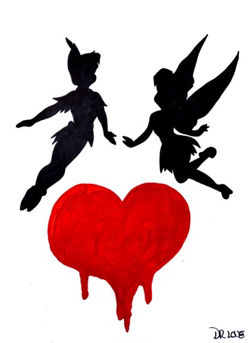 Love peter pan banksy obey - pan,