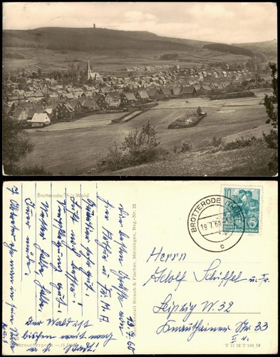 Cartolina brotterode vista - cartolina,